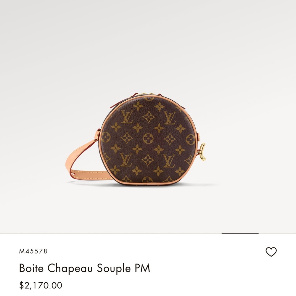 Louise Vuitton Boite Chapeau cross body